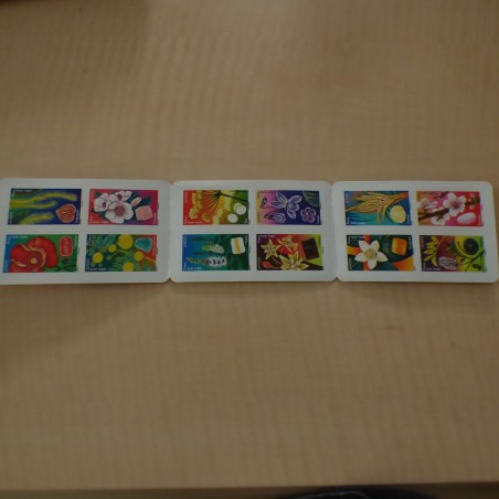 carnet de 12 timbres Lettre Verte France Fleurs et Douceurs