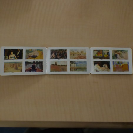 carnet de 12 timbres Lettre Verte France Impressionnistes