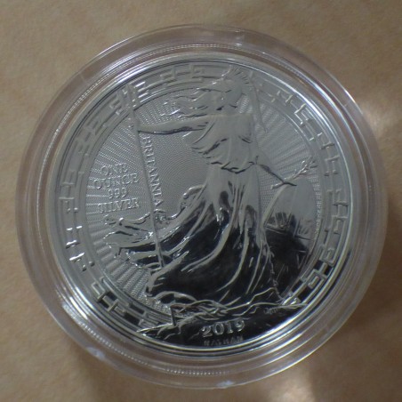 UK 2£ Britannia 2019 Oriental Border en argent 99.9% 1 oz