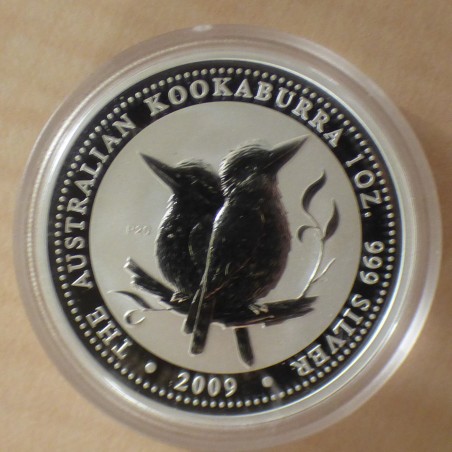 Australie 1$ Kookaburra 2009 effigie 2001 argent 99.9% 1 oz
