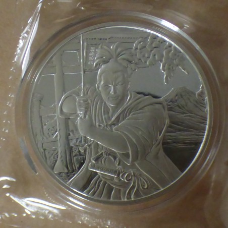 Fiji 50 cents Anciens Guerriers Samourai 2022 argent 99.9% 1 oz