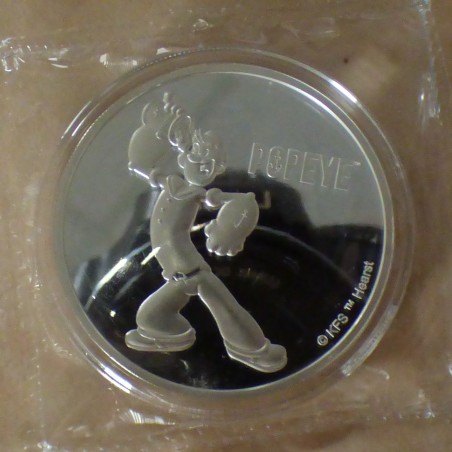 Fiji 50 cents Popeye 2024 silver 99.9% 1 oz