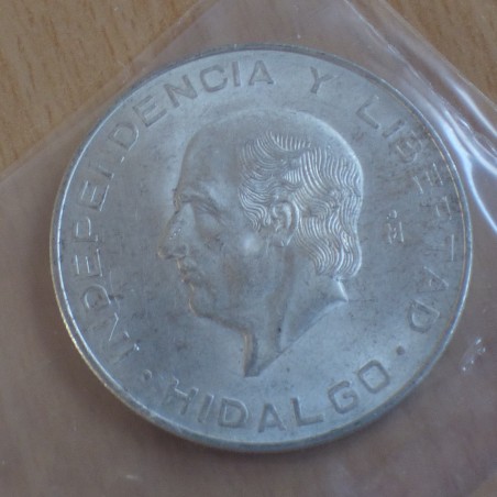 Mexique 10 Pesos 1956 Hidalgo SPL en argent 90% (28.9 g)
