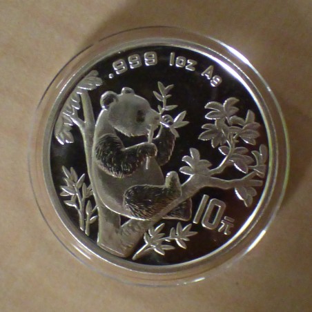 Chine 10 yuan Panda 1995 argent 99.9% 1 oz