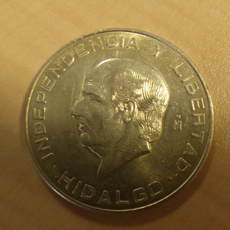 Mexique 10 Pesos 1956 Hidalgo SUP en argent 90% (28.9 g)