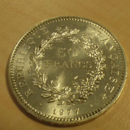 France 50 Francs Hercule 1977 argent 90% (30 g) SPL