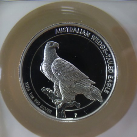 Australie 1$ Wedge Tail Eagle 2016 High Relief PF69 Ultra Cameo argent 99.9% 1 oz