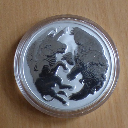 Australie 1$ Taureau & Ours 2020 argent 99.9% 1 oz
