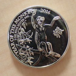 UK 2£ 2016 Année du singe...