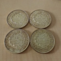 Lot de 4 pièces France 10...