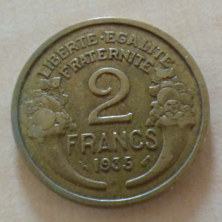 France 1 Franc 1935 Morlon TTB Cuproaluminium 4g