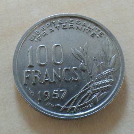 France 100 francs 1957-B Cochet SUP
