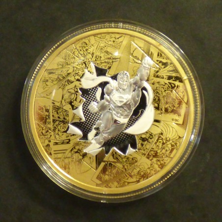 Canada 50$ 2017 Superman “The Brave and the Bold” PROOF gilded silver 99.99% (3 oz)