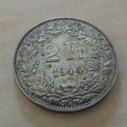 Suisse 2 francs 1944-B...