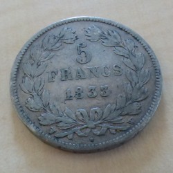 France 5 Francs 1833-W...