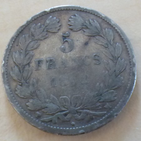 France 5 Francs 1832-MA Louis Philippe en argent 90% (25g)