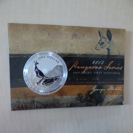 Australie 1$ Kangourou RAM 2013 argent 99.9% 1 oz sous Blister