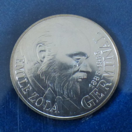 France 100 francs ZOLA 1985 BU argent 90% (15 g)+Boite+CoA