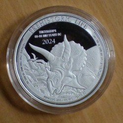 Congo 20 francs Triceratops...
