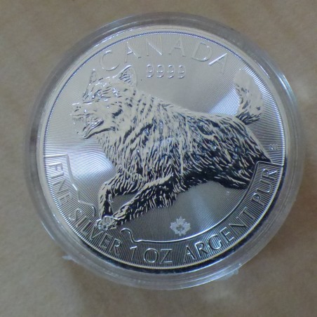 Canada 5$ Predateur Loup 2018 en argent 99.99% 1 oz