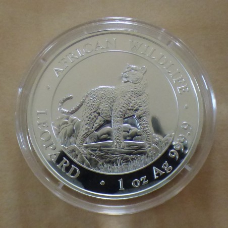 Somalie 100 schillings Leopard 2022 argent 99.9% 1 oz
