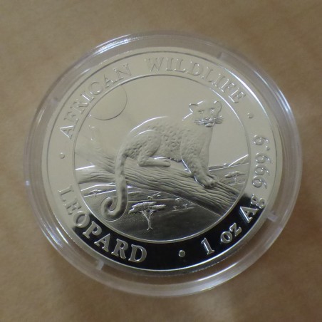 Somalie 100 schillings Leopard 2021 argent 99.9% 1 oz