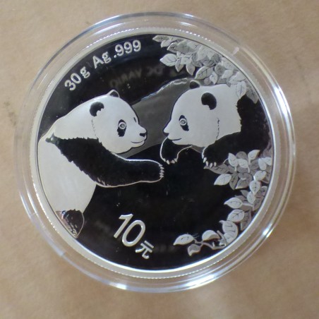 China 10 yuans Panda 2023 silver 99.9% 30g