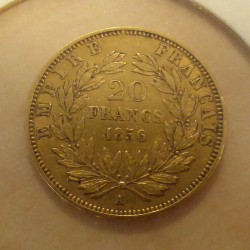 France 20 francs 1856-A en...