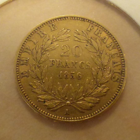 France 20 francs 1856-A en or 90% (6.45 g)