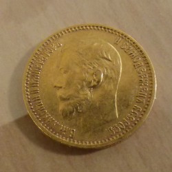 Russie 5 roubles 1899 en or...