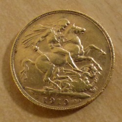 UK souverain 1910 en or...