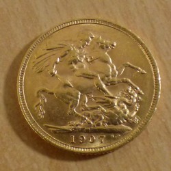 UK souverain 1907 en or...