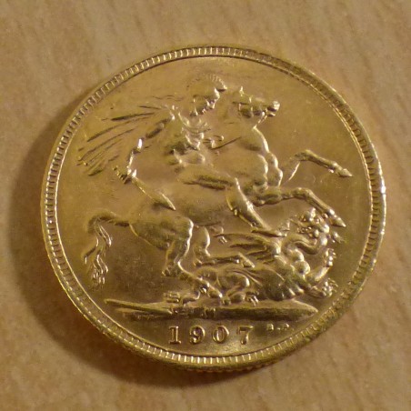 UK souverain 1907 en or 91.7% (7.99g) TTB+