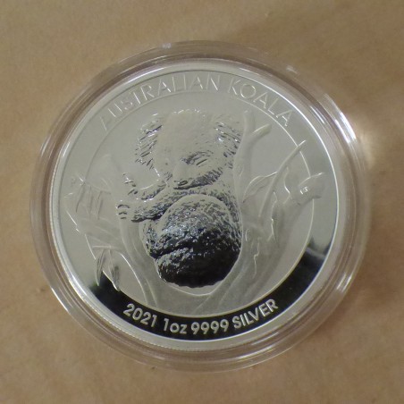 Australie 1$ Koala 2021 en argent 99.9% 1 oz