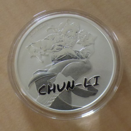 Tuvalu 1$ 2022 Street Fighter Chun Li silver 99.99% 1 oz