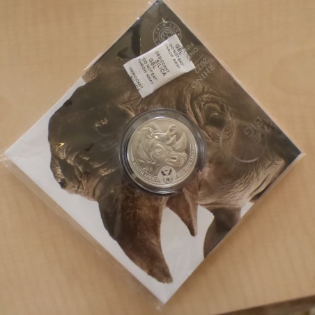 Afrique du Sud 5 rand Big Five Rhino 2022 argent 99.9% 1 oz