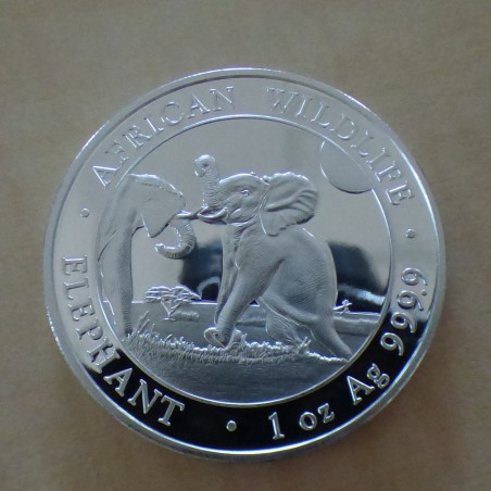 Somalie 100 schillings Elephant 2024 argent 99.9%