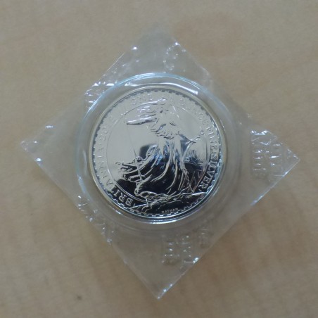 UK 2£ Britannia 2012 en argent 95.8% 1 oz dans son plastique originel