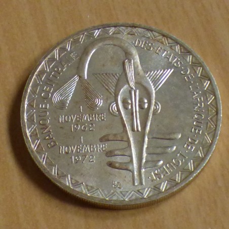 BCEAO 500 francs 1972 Masque argent 90% 25g