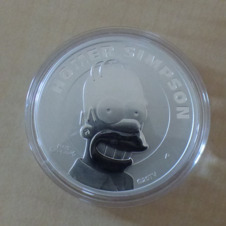Tuvalu 1$ 2022 Homer Simpson silver 99.9% 1 oz