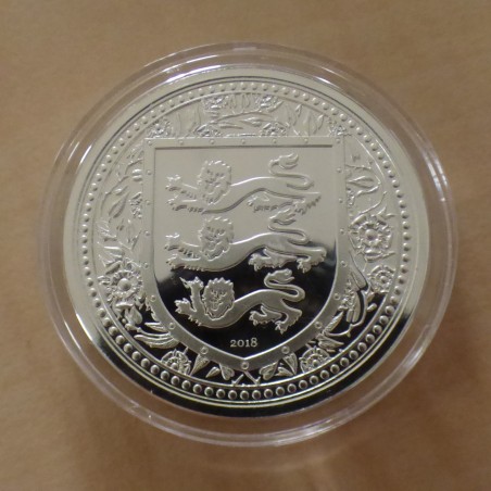 Gibraltar 1£ 2018 Trois Lions argent 99.9% 1 oz