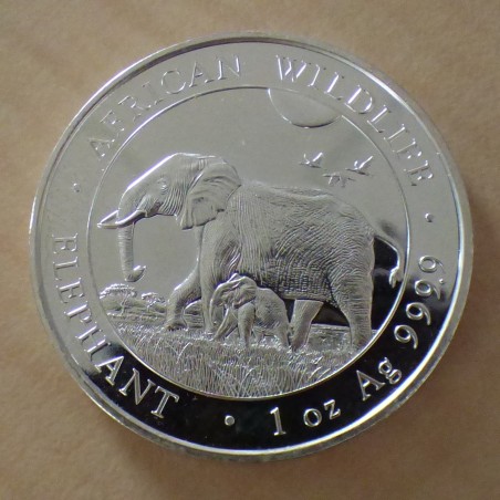 Somalie 100 schillings Elephant 2022 argent 99.9% 1 oz