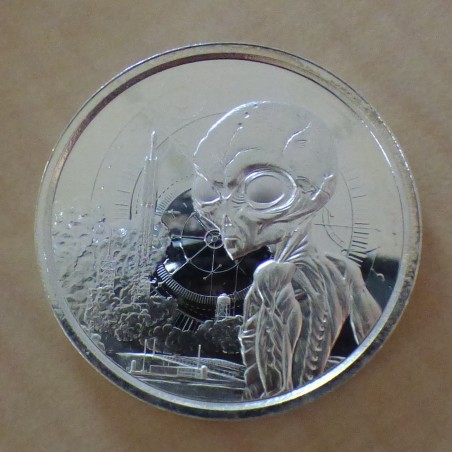 Ghana 5 Cedis 2021 Alien argent 99.9% 1 oz