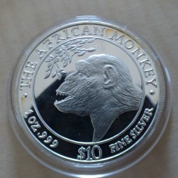 Somalie 10$ African Monkey...