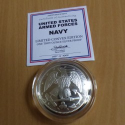 Ronde Navy Button bombée en...