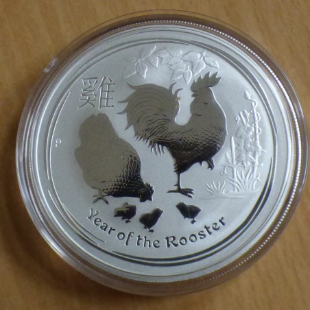 Australie 1$ Année du coq 2017 argent 99.9% 1 oz