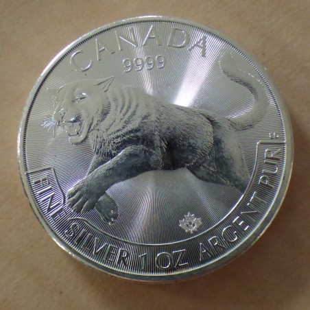 Canada 5$ Predator Cougar 2016 silver 99.99% 1 oz