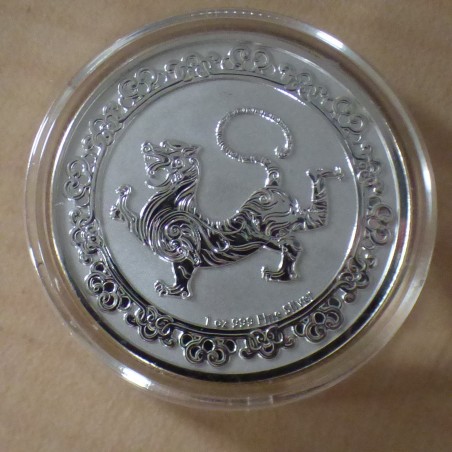 Niue 2$ Celestial White Tiger 2019 silver 99.9% 1 oz