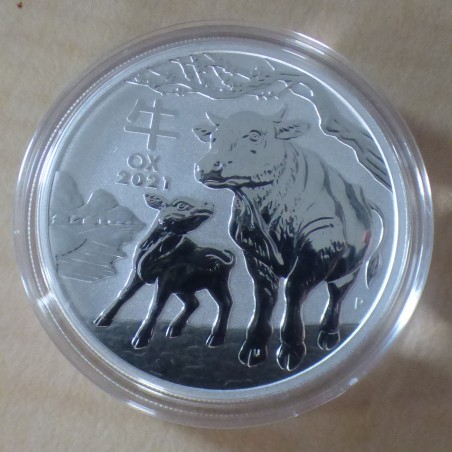 Australia 1$ Year of the Ox 2021 silver 99.9% 1 oz Lunar III