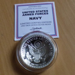 Ronde Navy Button bombée en...